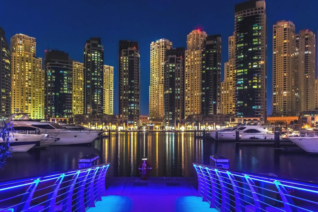 dubai, dubai marina, emirates, gulf, illuminated, jumeirah, downtown, dubai, dubai, dubai, dubai, dubai